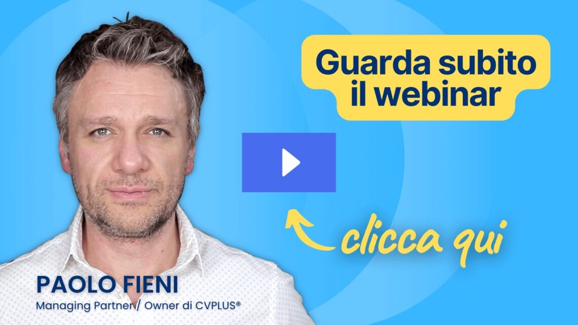 Guarda subito il webinar